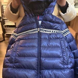 Blue Moncler thinner puff